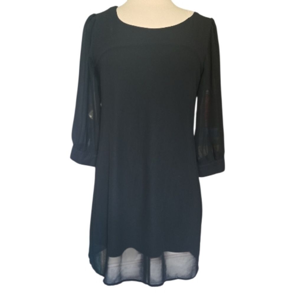 Bongo juniors black mini dress mixed media